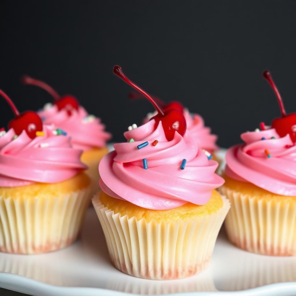 Cupcakes — Vanilla Cherry