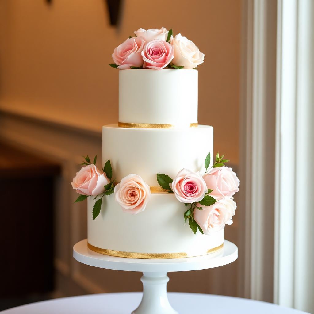 Wedding Cakes — Rose & Gold