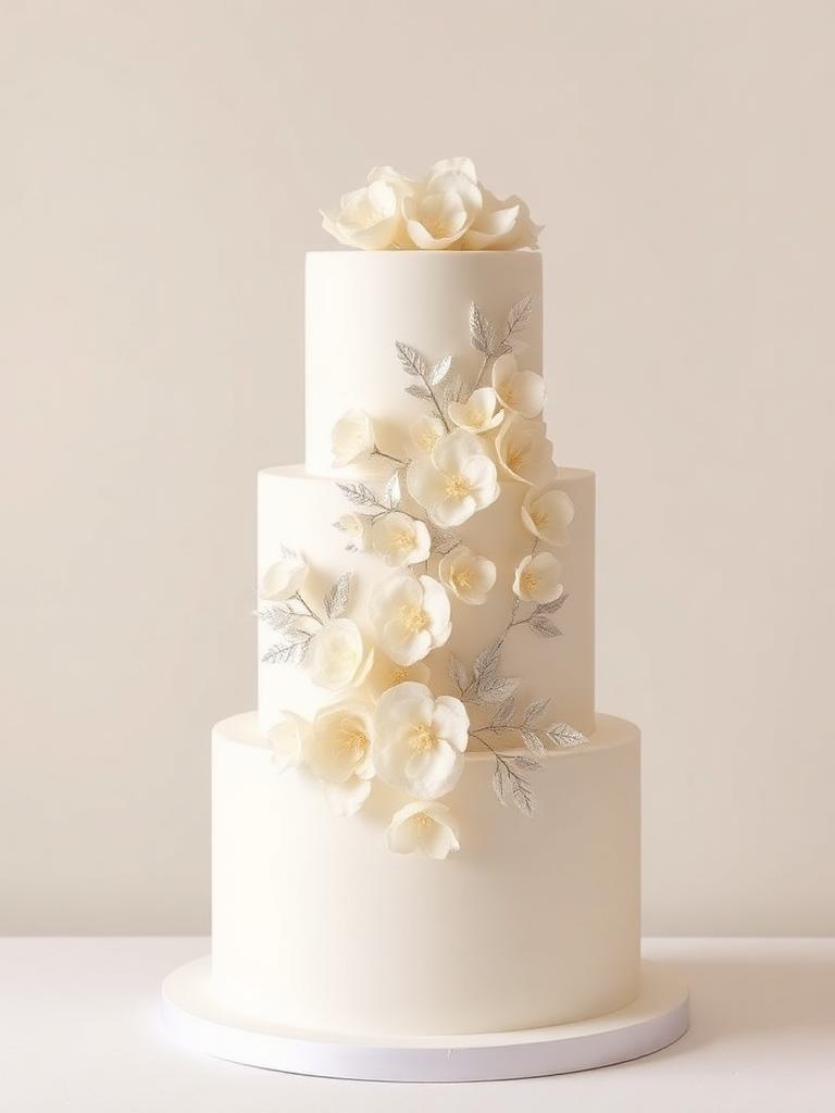 Wedding Cakes — Ivory Cascade